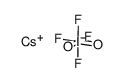 cesium orthoperiodotetrafluoridate Structure