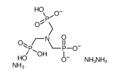 triammonium trihydrogen [nitrilotris(methylene)]trisphosphonate结构式