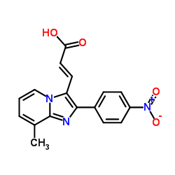 3-[8-METHYL-2-(4-NITRO-PHENYL)-IMIDAZO[1,2-A]-PYRIDIN-3-YL]-ACRYLIC ACID structure