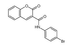 N-(4-bromophenyl)-2-oxochromene-3-carboxamide Structure