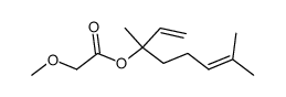 3,7-dimethylocta-1,6-dien-3-yl 2-methoxyacetate结构式