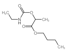 butyl 2-(ethylcarbamoyloxy)propanoate Structure