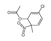 5-chloro-2-methyl-2-nitrocyclohexa-3,5-dienyl acetate结构式