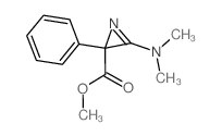 methyl 3-dimethylamino-2-phenyl-azirine-2-carboxylate Structure