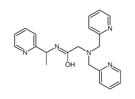 2-[bis(pyridin-2-ylmethyl)amino]-N-(1-pyridin-2-ylethyl)acetamide结构式