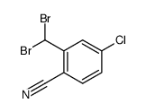 4-chloro-2-(dibromomethyl)-benzonitrile结构式