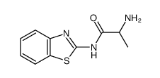 Propanamide, 2-amino-N-2-benzothiazolyl-, (S)- (9CI)结构式