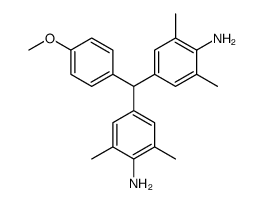 4-[(4-amino-3,5-dimethylphenyl)-(4-methoxyphenyl)methyl]-2,6-dimethylaniline Structure