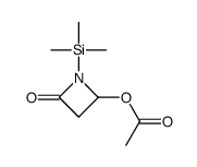 (4-oxo-1-trimethylsilylazetidin-2-yl) acetate结构式