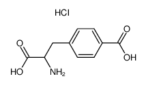 4-carboxyphenylalanine hydrochloride Structure