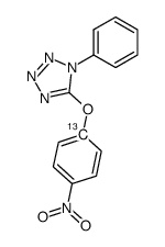 5-(4-nitro[1-13C]phenoxy)-1-phenyl-1H-tetrazole Structure