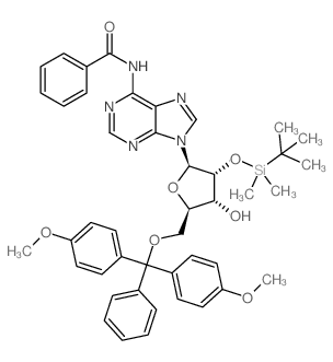 5'-O-DMT-2'-O-TBDMS-N-Bz-Adenosine Structure