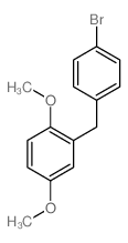 2-[(4-bromophenyl)methyl]-1,4-dimethoxy-benzene结构式