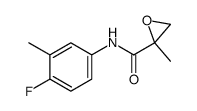 Oxiranecarboxamide, N-(4-fluoro-3-methylphenyl)-2-methyl- (9CI) Structure