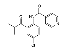 N-[4-chloro-2-(2-methylpropanoyl)phenyl]pyridine-4-carboxamide Structure