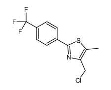 4-(chloromethyl)-5-methyl-2-[4-(trifluoromethyl)phenyl]-1,3-thiazole结构式