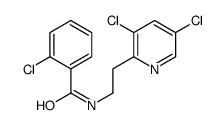 2-chloro-N-[2-(3,5-dichloropyridin-2-yl)ethyl]benzamide结构式