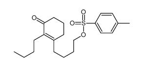 4-(2-butyl-3-oxocyclohexen-1-yl)butyl 4-methylbenzenesulfonate Structure