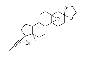 (5α,10α,17β)-5,10-Epoxy-17-hydroxy-17-(1-propyn-1-yl)-estr-9(11)-en-3-one Cyclic 1,2-Ethanediyl Acetal structure