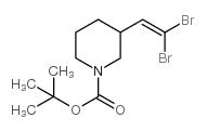 tert-butyl 3-(2,2-dibromovinyl)piperidine-1-carboxylate Structure