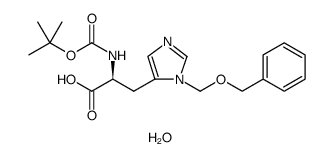 boc-his(3-bom)-oh monohydrate Structure