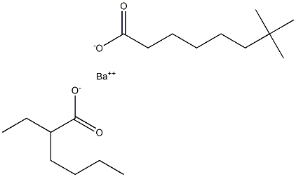 (2-ethylhexanoato-O)(neodecanoato-O)barium Structure