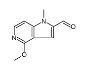 4-METHOXY-1-METHYL-2,3-DIHYDRO-1H-PYRROLO[3,2-C]PYRIDINE-2-CARBALDEHYDE Structure