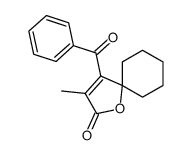 4-benzoyl-3-methyl-1-oxaspiro[4.5]dec-3-en-2-one Structure