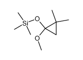 1-methoxy-2,2-dimethyl-1-trimethylsiloxycyclopropane Structure