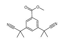 3,5-bis-(cyano-dimethyl-methyl)-benzoic acid methyl ester Structure