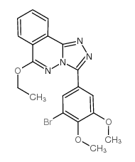 1,2,4-Triazolo(3,4-a)phthalazine, 3-((3-bromo-4,5-dimethoxy)phenyl)-6- ethoxy- structure