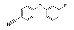 4-(3-fluorophenoxy)benzonitrile structure