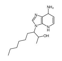 9-(2-hydroxy-3-nonyl)-1-deazaadenine结构式