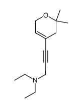 4-<3-(diethylamino)-1-propynyl>-2,2-dimethyl-Δ4-dihydropyran Structure