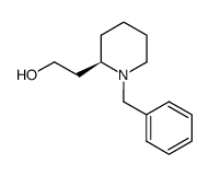 (R)-2-[N(1)-benzylpiperidin-2-yl]ethanol Structure