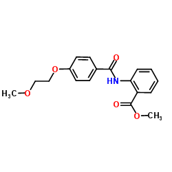 Methyl 2-{[4-(2-methoxyethoxy)benzoyl]amino}benzoate Structure