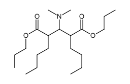 dipropyl 2,4-dibutyl-3-(dimethylamino)pentanedioate Structure