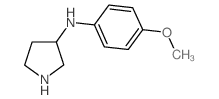 (4-METHOXY-PHENYL)-PYRROLIDIN-3-YL-AMINE结构式