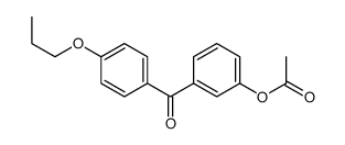 3-ACETOXY-4'-PROPOXYBENZOPHENONE Structure