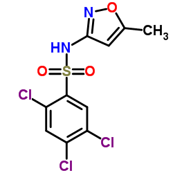 2,4,5-Trichloro-N-(5-methyl-1,2-oxazol-3-yl)benzenesulfonamide structure