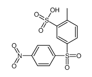 2-methyl-5-(4-nitrophenyl)sulfonylbenzenesulfonic acid结构式