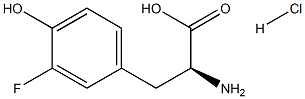 3-氟-L-酪氨酸盐酸盐结构式