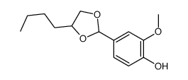 4-(4-butyl-1,3-dioxolan-2-yl)-2-methoxyphenol Structure