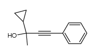 2-cyclopropyl-4-phenylbut-3-yn-2-ol结构式