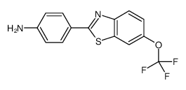 4-[6-(trifluoromethoxy)-1,3-benzothiazol-2-yl]aniline结构式