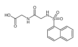 Glycine, N-[N-(1-naphthalenylsulfonyl)glycyl]-结构式