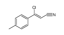 2-Propenenitrile, 3-chloro-3-(4-methylphenyl)-, (2Z) Structure