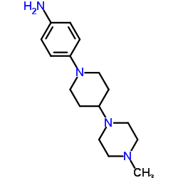 4-(4-(4-甲基哌嗪-1-基)哌啶-1-基)苯胺结构式