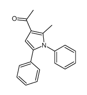 1-(2-methyl-1,5-diphenylpyrrol-3-yl)ethanone结构式