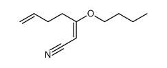 3-butoxy-hepta-2,6-dienenitrile结构式